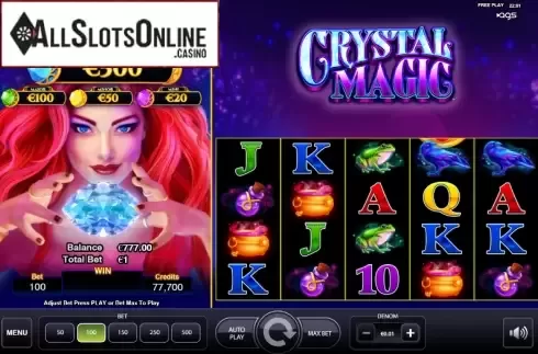 Game screen. Crystal Magic from AGS