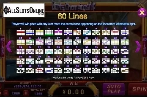 Lines. Darts Championship from CQ9Gaming
