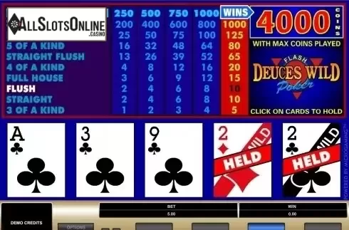 Game Screen. Deuces Wild (Microgaming) from Microgaming