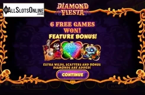 Free Spins. Diamond Fiesta from RTG