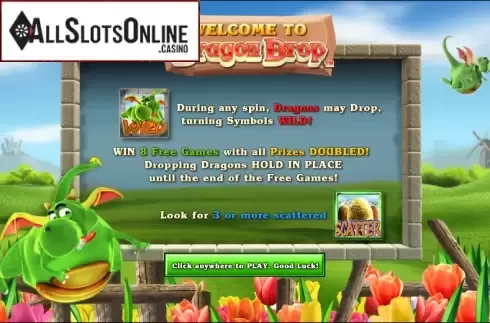 Game features. Dragon Drop from NextGen