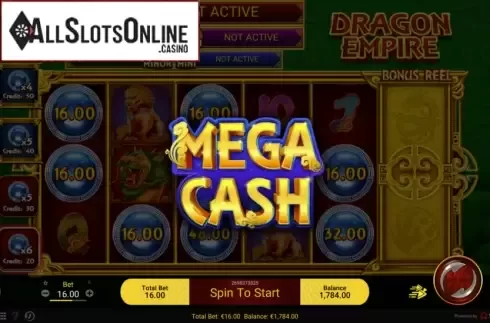 Mega Cash Feature. Dragon Empire from Spadegaming
