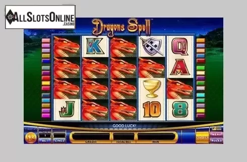 Reel Screen. Dragons Spell from Lightning Box