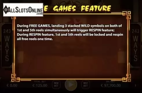 Free Spins. Dragon's Way from KA Gaming