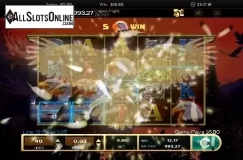 Win Screen 5. Eagles' Flight from High 5 Games
