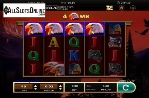 Win Screen 2. Eagles' Flight from High 5 Games