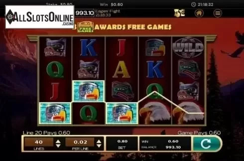 Win Screen 6. Eagles' Flight from High 5 Games