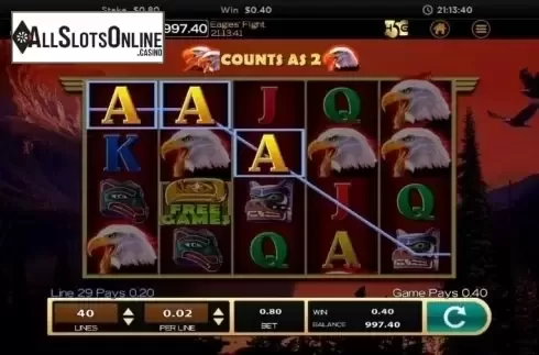 Win Screen 3. Eagles' Flight from High 5 Games