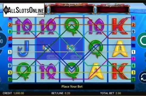 Reel Screen. Fishin Frenzy Jackpot King from Blueprint