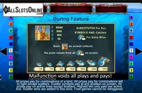 Features 2. Fishin Frenzy Jackpot King from Blueprint