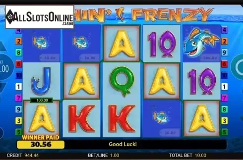 Win Screen 3. Fishin Frenzy Jackpot King from Blueprint