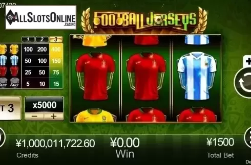 Reel Screen. Football Jerseys from CQ9Gaming