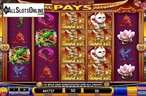 Reel Screen. Fortune Pays from Lightning Box