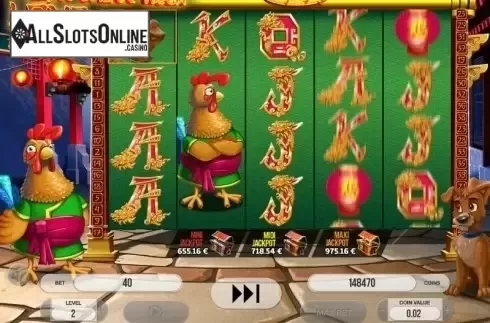 Expanding Sympbols screen. From China With Love from Fugaso