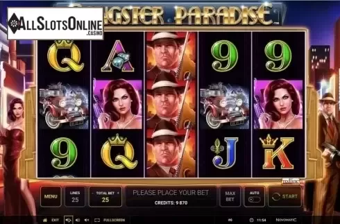 Reel screen. Gangster Paradise from Greentube