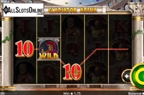 Win screen 2. Gladiator Arena from Booming Games