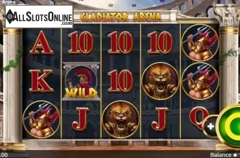 Reel screen. Gladiator Arena from Booming Games