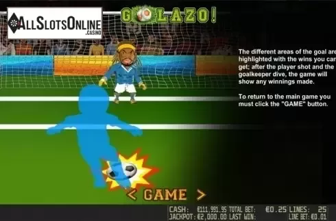 Paytable 3. Golazo HD from World Match
