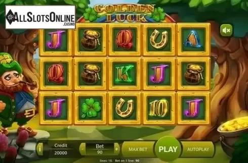 Reels screen. Golden Luck (X Play) from X Play