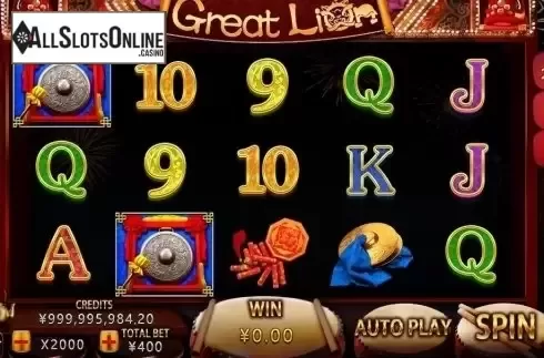 Reel Screen. Great Lion (CQ9Gaming) from CQ9Gaming