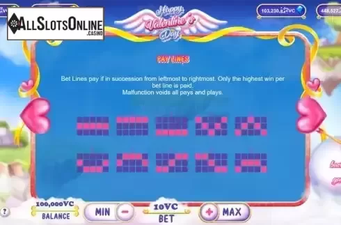 PayLines screen