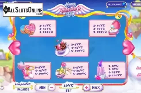 PayTable screen 2