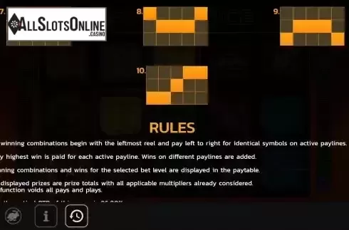 Paylines screen 2
