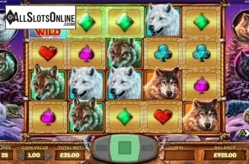 Wild win screen. Howlin' Wilds from Leander Games