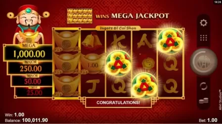 Ingots of Cai Shen slot screenshot 3