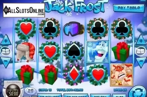 Reel Screen. Jack Frost from Rival Gaming