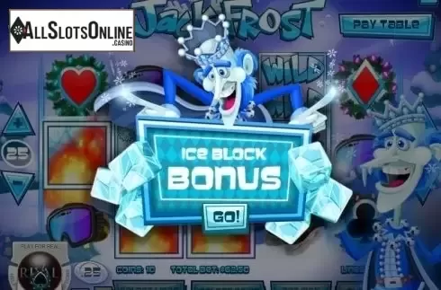 Bonus Game Triggered. Jack Frost from Rival Gaming