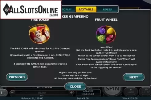 Features. Joker Gemberno from Nucleus Gaming