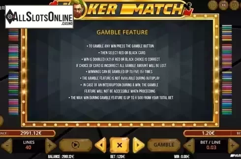 Game Rules screen 2