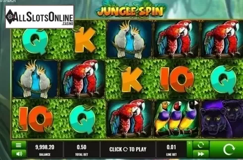Reel screen. Jungle Spin from Platipus