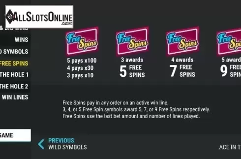 Fearure screen 2. King Bling Slots from Slot Factory