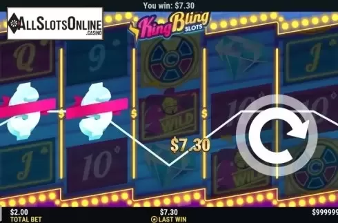 Win screen 2. King Bling Slots from Slot Factory