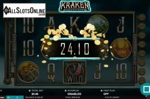 Win Screen 2. Kraken Conquest from Leander Games