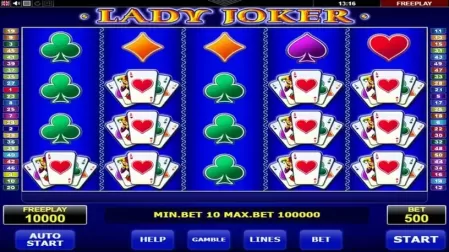Lady Joker slot screenshot 1