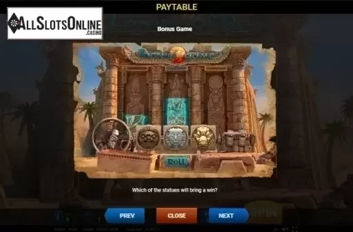 Paytable 3. Legends of Ra from Evoplay Entertainment