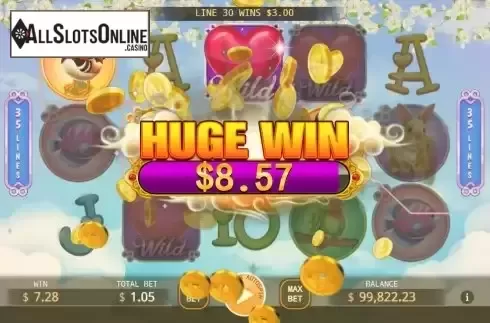 Huge Win screen