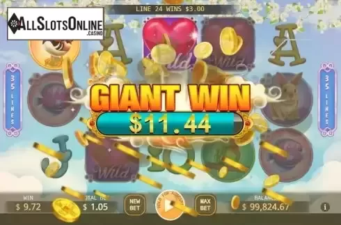 Giant Win screen