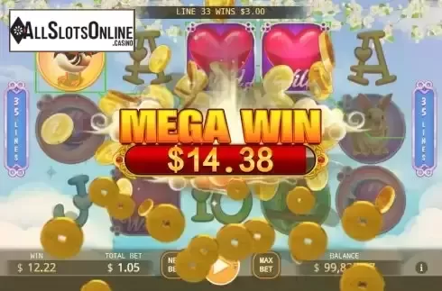 Mega Win screen