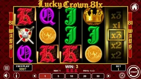 Lucky Crown 81x slot screenshot 3