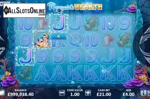 Win screen 3. Mermaid’s Wealth from ReelNRG