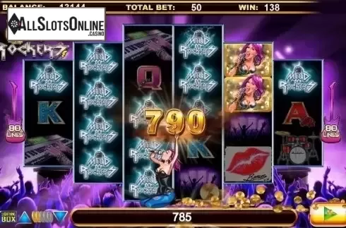 Big Win screen. Mild Rockers from Lightning Box