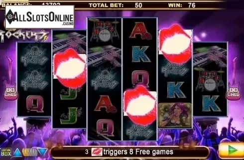 Bonus Game screen 2. Mild Rockers from Lightning Box