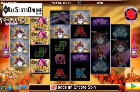 Wild Win screen. Mild Rockers from Lightning Box
