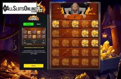 Treasure boost feature screen