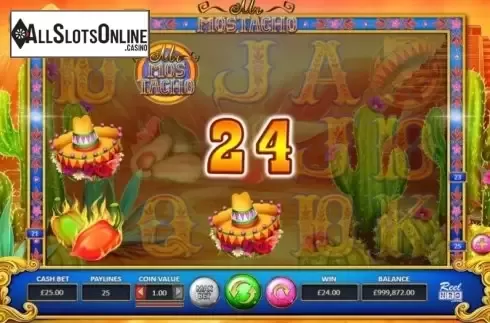 Win Screen 2. Mr Mostacho from ReelNRG