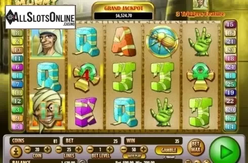Win Screen . Mummy Money from Habanero
